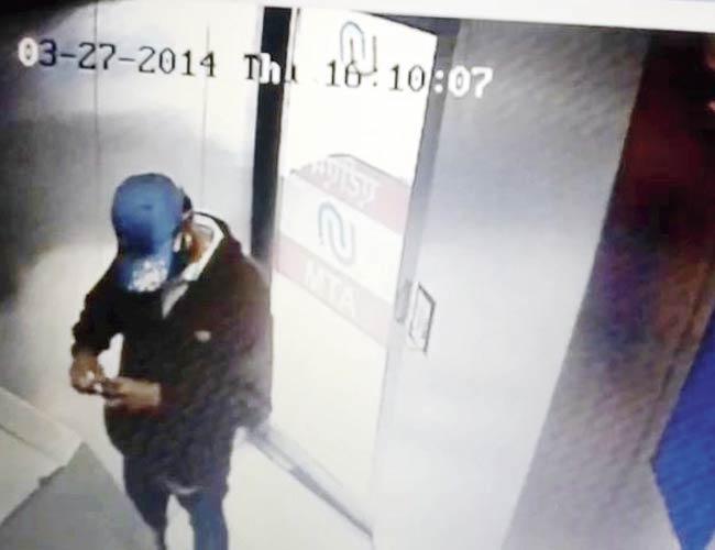 CCTV grabs from the Union bank of India ATM in Lalbaug