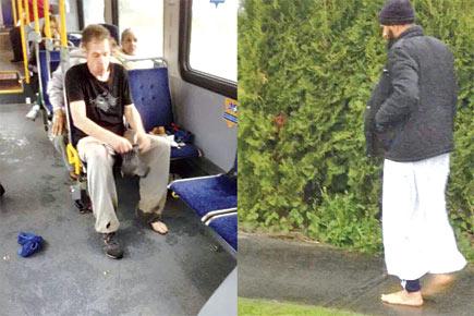 Good Samaritan: Man gives needy bus rider his shoes, walks home barefoot