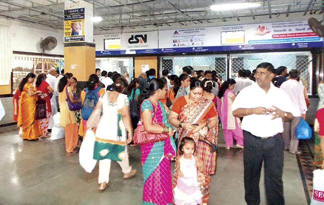 Officials from Mumbai division said it was impractical for the ticket booking staff to collect addresses of 75 lakh commuters who travel on the Western and Central line. File pic