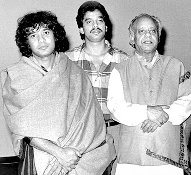 Zakir Hussain, Fazal Qureshi and Ustad Allah Rakha