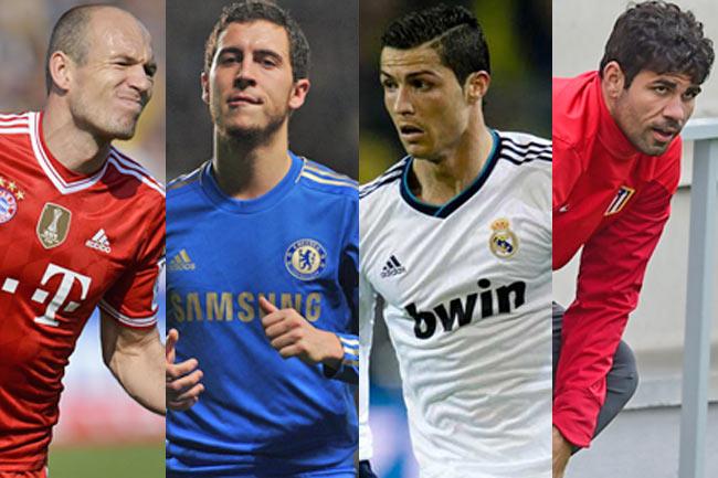 Robben Hazard, Ronaldo, Costa