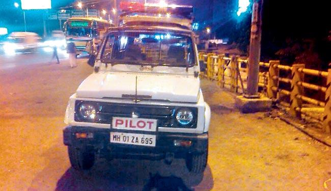 The jeep in the CM’s convoy that was involved in the accident