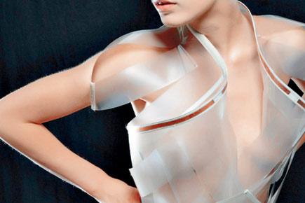 This dress turns transparent when you are turned on!