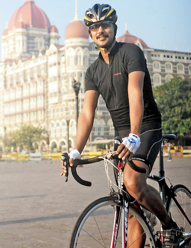 Cyclist Sumit Patil