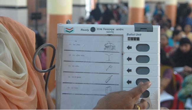 Electronic voting machine (EVM)