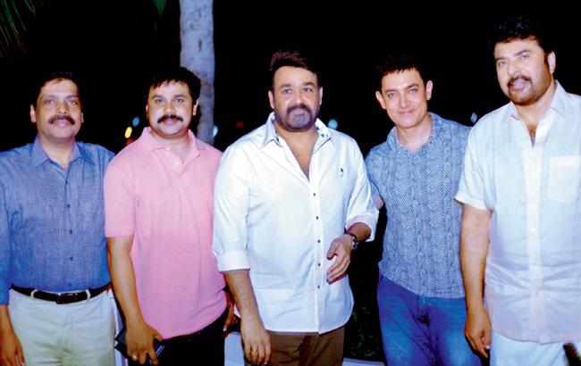 South stars Dileep, Mohanlal, Aamir Khan and Mammootty