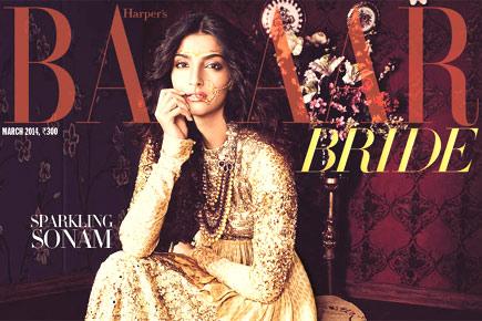 Now, Sonam Kapoor sparkles on bridal magazine's cover