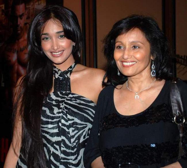 Jiah Khan with mother Rabia Amin. File pic.