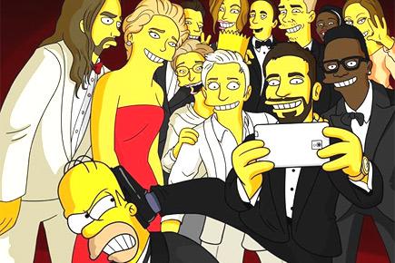 Ellen's star-studded selfie recreated by 'The Simpsons'