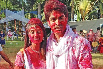 Telly stars shoot for a Holi special