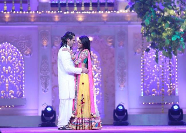 Karan Singh Grover with Jennifer Winget