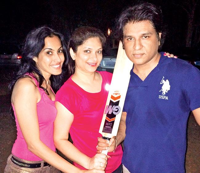 From left: Telly actress Kamya Punjabi, producers Suhana and Nikhil Sinha