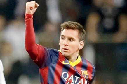 Lionel Messi puts Barcelona on top