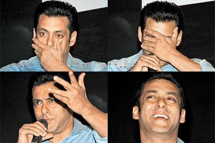 Can you guess what Salman Khan's trying to convey?