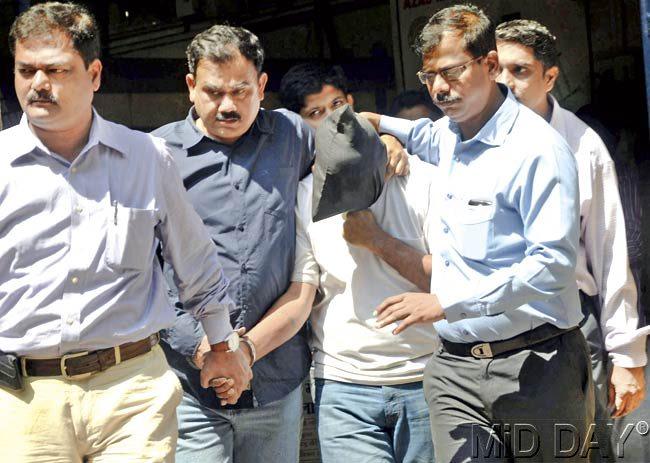 The accused, Chandrakant Sanap, was arrested by the Crime Branch yesterday. Pic/Sayed Sameer Abedi
