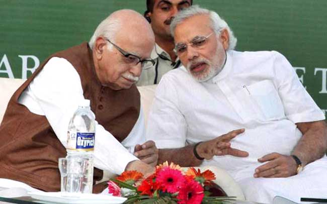 Narendra Modi and LK Advani