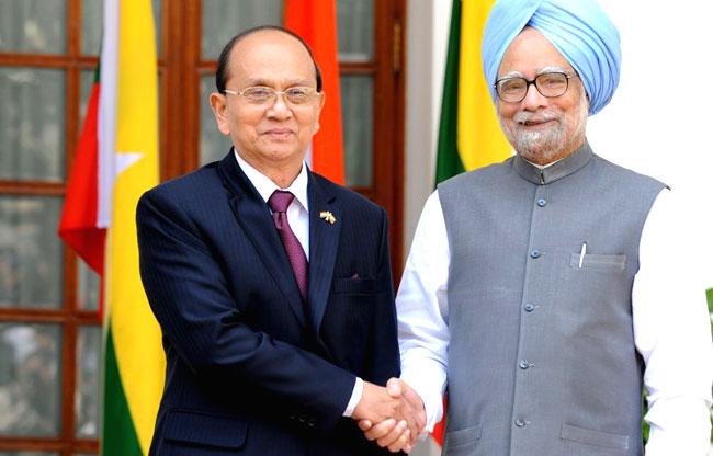 U. Thein Sein and Manmohan Singh
