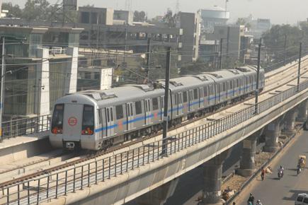 Metro fare hike protests at Delhi's Rajiv Chowk station