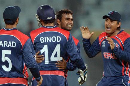 Nepal rout Hong Kong in clash of World T20 debutants