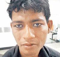 Going bananas: Chain snatcher Mohammad Shahid Alam Shaikh alias Nepali was fed only bananas for two days to recover the stolen gold chain he had swallowed