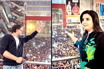 SRK, Farah visit Jagran's Kanpur office for 'Happy New Year' post release promotions