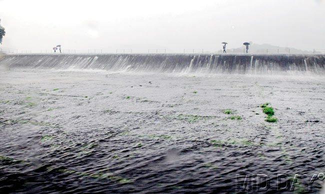Spilling over: Five of the seven lakes that supply water to the city have already overflowed. File pic