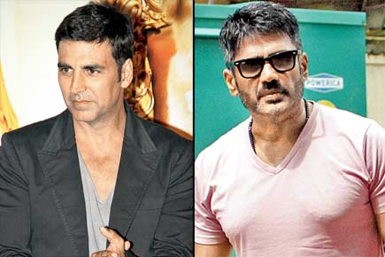 Suniel Shetty shares screen with Akshay after three years
