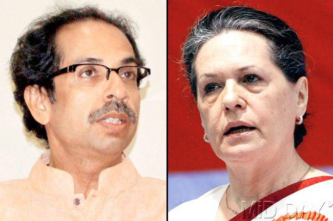 While the Shiv Sena has already placed the responsibility of nominating the party’s leader on Uddhav Thackeray’s shoulders, it is rumoured that the Congress will authorise Sonia Gandhi (right) to pick their leader. File pics