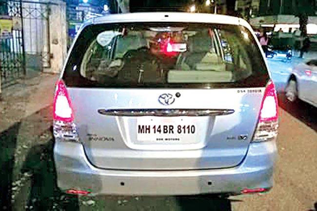 No rules apply? The ‘VIP’ car in which the security guards were travelling