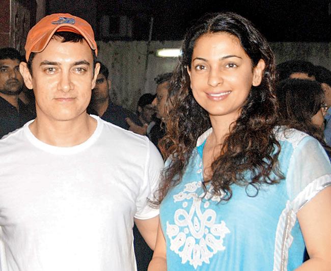 Aamir Khan and Juhi Chawla