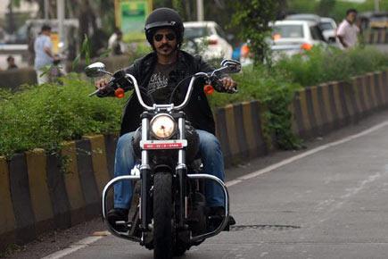 Vivek Oberoi rides a bike for a cause