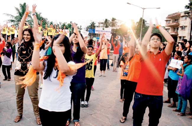 Participants at Dance for Kindness event which was organised in the city, last year