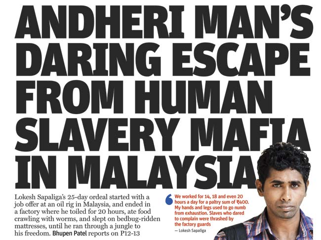 mid-day’s report on Lokesh Sapaliga, who managed to escape and return to India