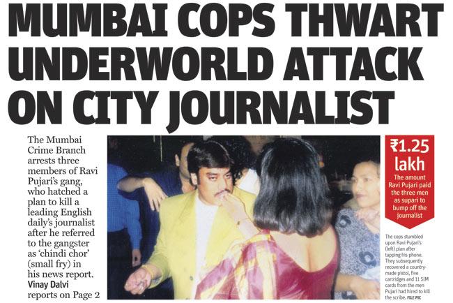mid-day report on September 7 about how the cops thwarted the shooters’ plan to kill the journalist