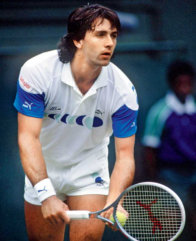 Slobodan Zivojinovic during the 1988 Wimbledon. Pic/Allsport UK/Allport
