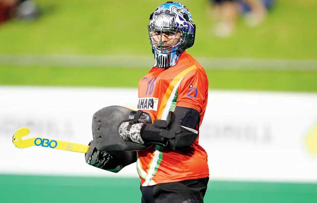 India goalkeeper PR Sreejesh. Pic/Getty Images