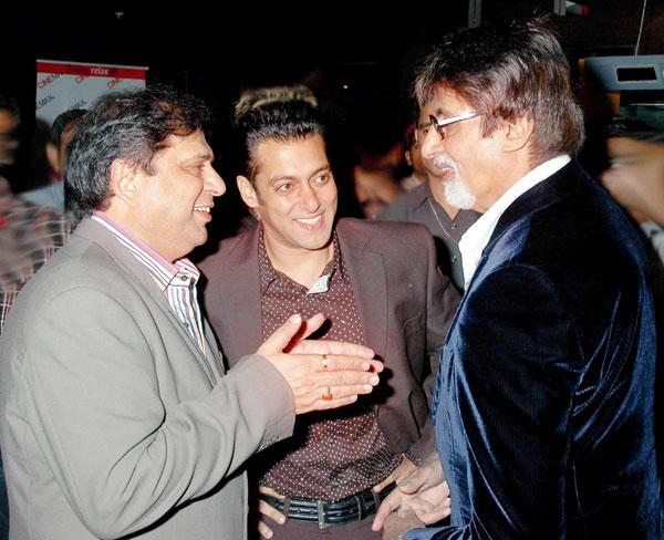 Ravi Chopra with Amitabh Bachchan and Salman Khan