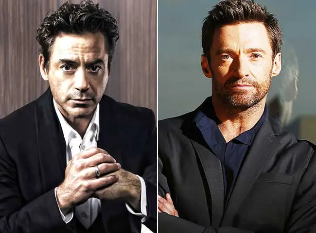 Robert Downey Jr and Hugh Jackman