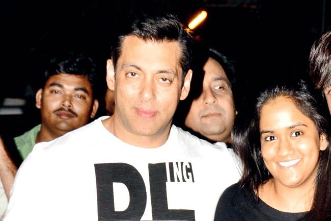 Salman Khan with sister Arpita