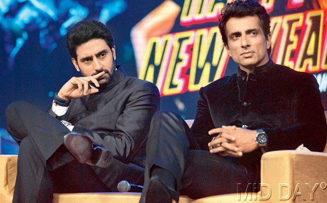 Abhishek Bachchan and Sonu Sood  