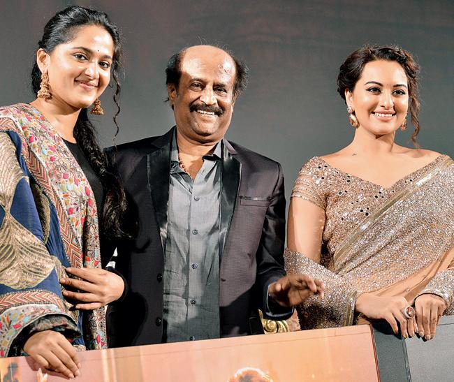 Anushka Shetty, Rajinikanth and Sonakshi Sinha