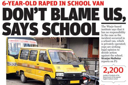 Pune: Medical report confirms rape of  6-year-old by school van driver
