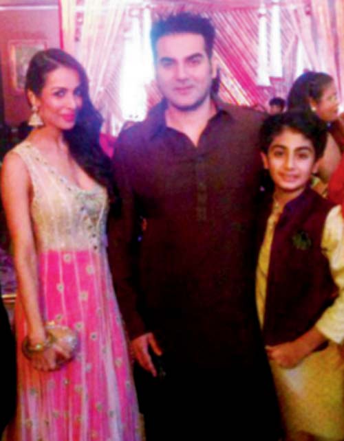 Malaika Arora and Arbaaz Khan with their son, Arhaan 