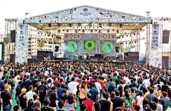 Visitors at a previous edition of the NH7 Weekender