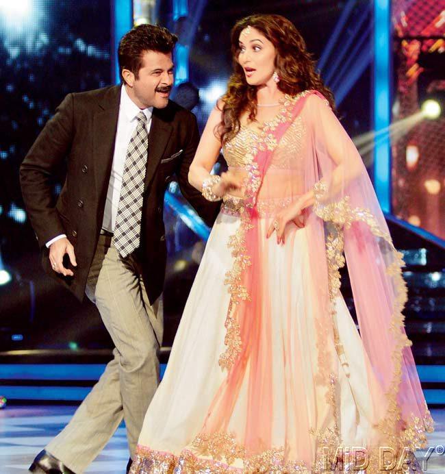 Anil Kapoor and Madhuri Dixit