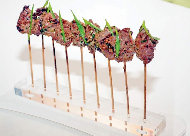 Loc Loc Beef on Bamboo Skewers at Joss