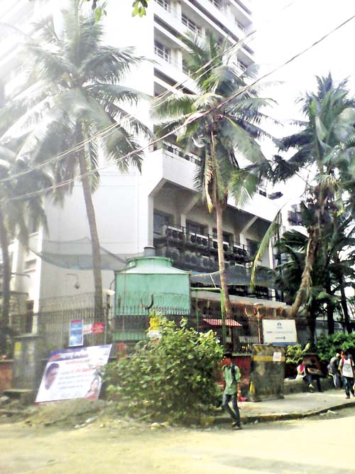 The Tata Communication centre building in Prabhadevi, where the accident took place