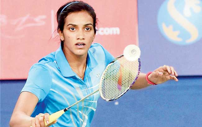 PV Sindhu makes a return during her match against Bae Yeon Ju yesterday. Pic/PTI
