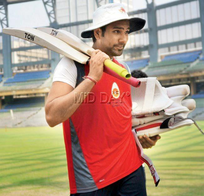 Rohit Sharma during a practice session at the Wankhede last year. Pic/Suresh KK
