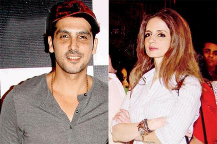 Zayed Khan, Sussanne Khan spotted at a jewellery launch event
